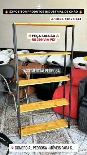 Expositor Industrial para produtos ou decoração