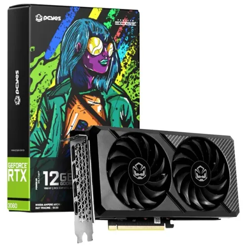 Placa de Vídeo Nvidia GeForce RTX 3060 12GB GDDR6 Pcyes Dual Fan 192 Bits - WZetta