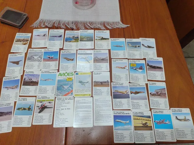 Coleção de cartas Aviões TRUNFO - Aviação