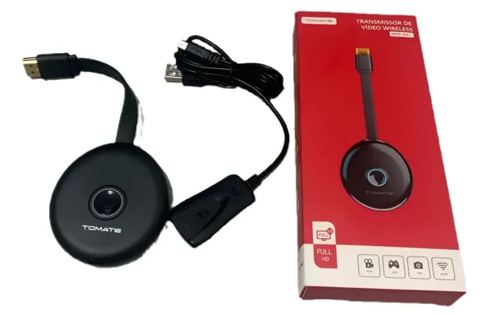 Transmissor wireless dondle Chromecast Tomate 5g 1080p