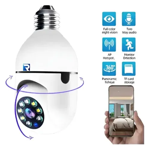 camera ip lampada segurança wifi