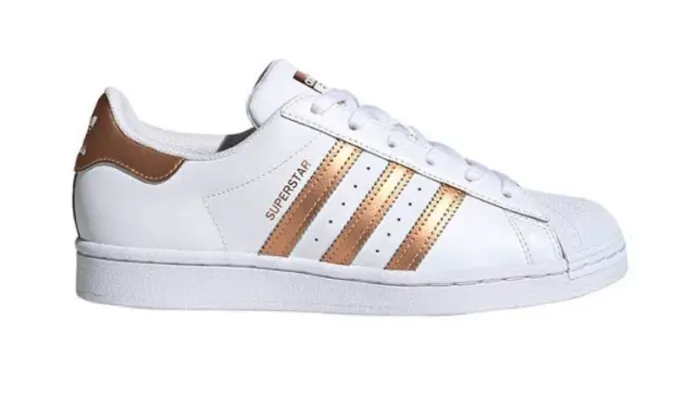 Adidas Superstar Branco e Dourado