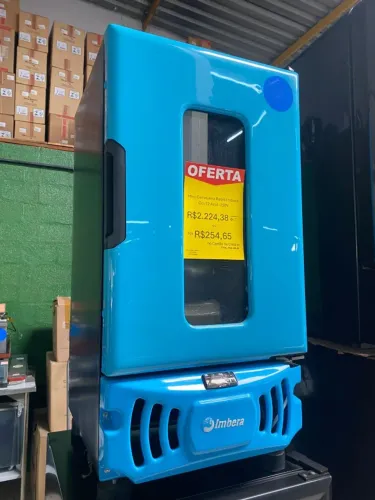 Mini Cervejeira Retrô Imbera CCV72 Azul 220V - Conserva até 72 latas