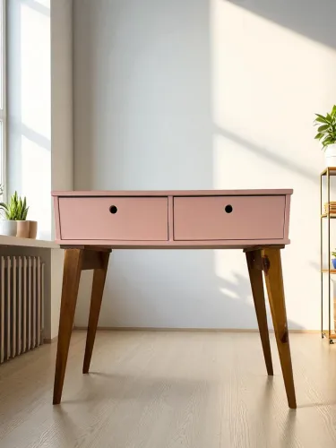 Mesa Clássica Escrivaninha Rosa