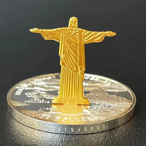 Moeda 10 Dólares 2007 Cristo Redentor - Ilhas Cook ?.