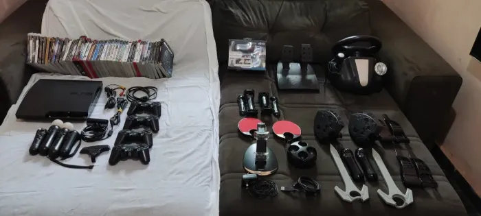 Super Kit Playstation 3 Slim 500GB - Completo e Pronto para Jogar!