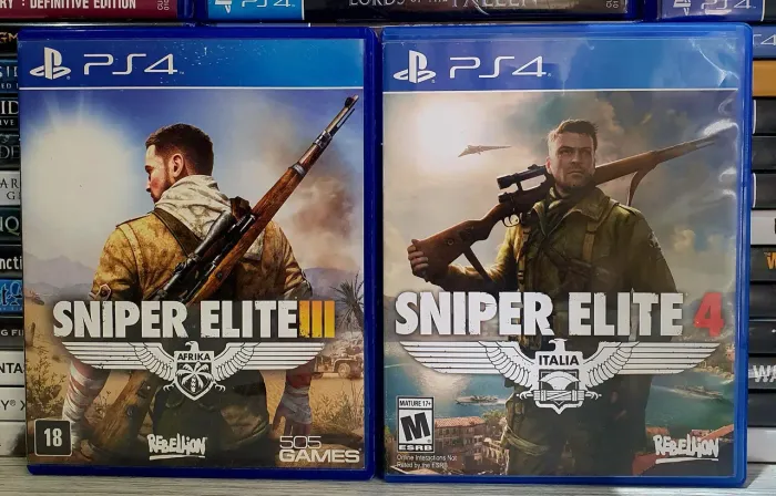 Jogos Ps4 Combo Sniper Elite 3 + Sniper Elite 4 (Em Português)