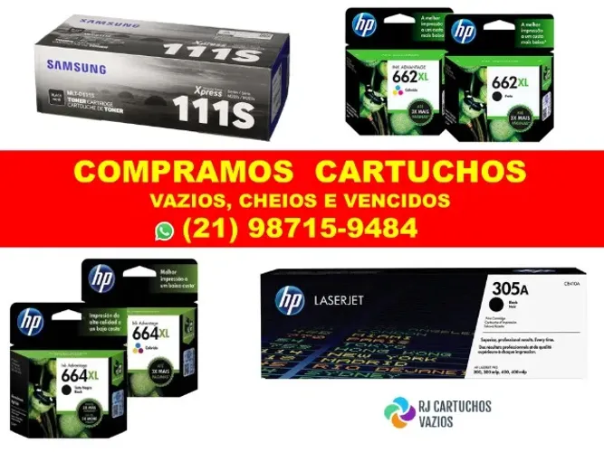 Cartucho e Toner de impressora compramos