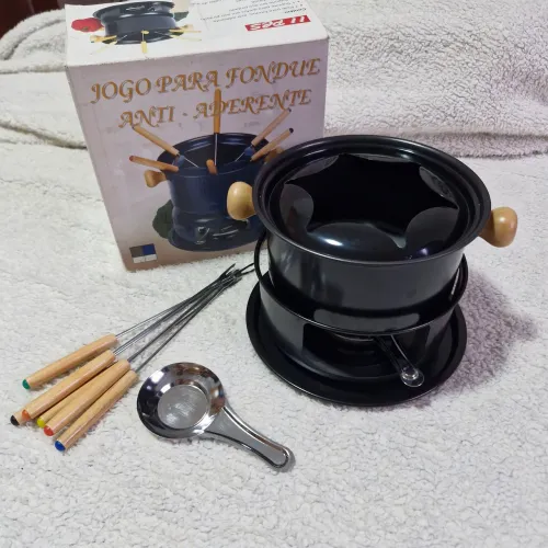 Jogo para Fondue Antiaderente Completo