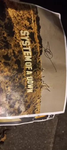 Autografo Banda rock System of down
