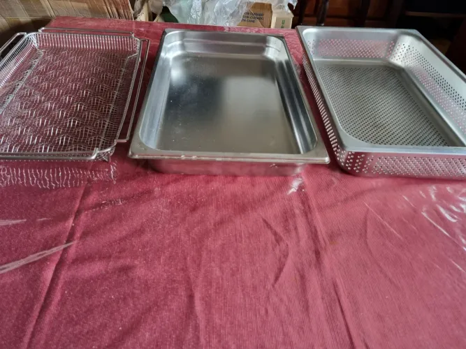 Conjunto de Bandeja assadeira em inox , asa sul