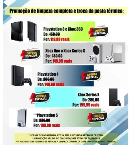 Troque pasta térmica seu vídeo game não deixe ele morrer 