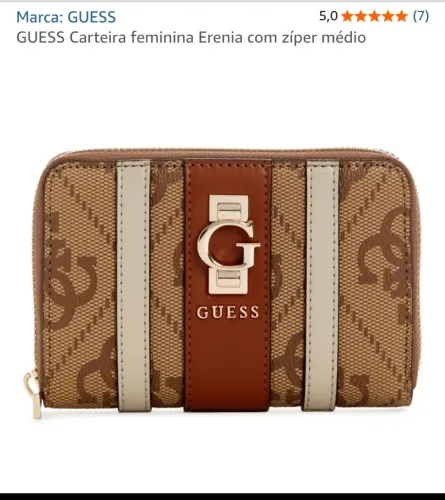 Carteira GUESS Erenia Latte Original Importada - Nova