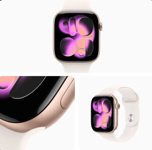 Apple Watch Séries 11 42MM ROSE GOLD(NOVO) LACRADO ORIGINAL LOJA FÍSICA