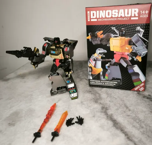 Transformers Grimlock G1 KO 13cm novo Dino bots