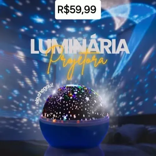 Luminária Projetora Estrela Galaxy 360° Peça Agora mesmo sem sair de casa ? 
