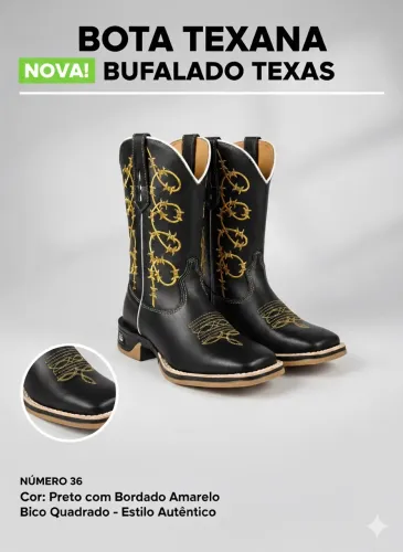 Bota Texana Bufalado Texas , 36