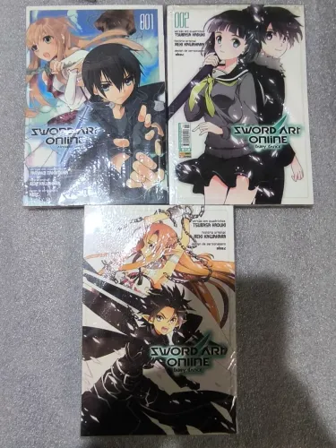 Mangás Sword Art Online - 1, 2 e 3 - KIT