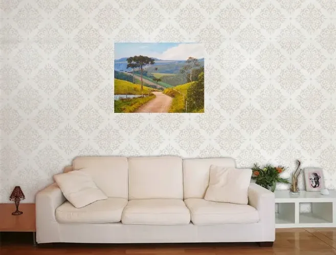 PINTURA EM TELA - ALTO DA COLINA