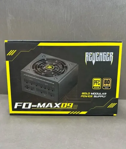 Fonte Gamer REVENGER FO-MAX09 - 850W, 80 Plus Gold, Full Modular, PFC Ativo