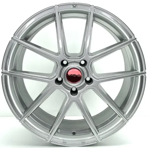 JOGO DE RODAS MAONS ALLOY WHEELS RED MR10 ARO 19X8,5 E 9,5 HIPER PRATA 5X120 ET 33 E 35