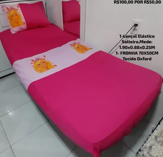 Jogo para Cama com elástico Solteiro 