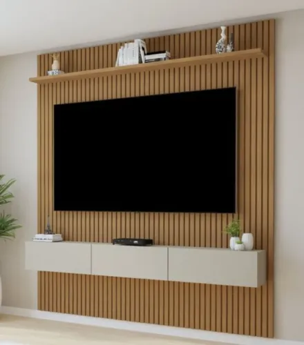 Painel Ripado para tv Grande