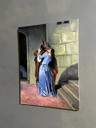 Pintura a Óleo Il bacio
