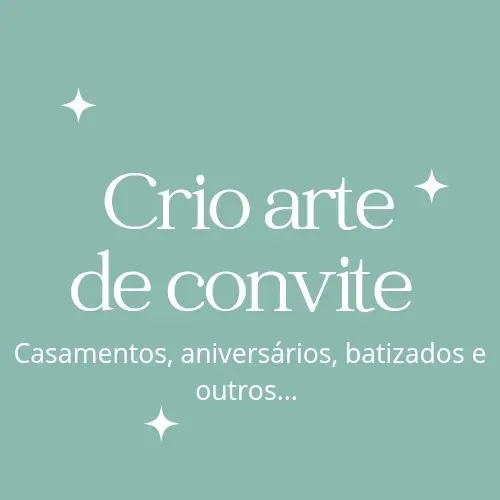 Crio arte personalizada para convites