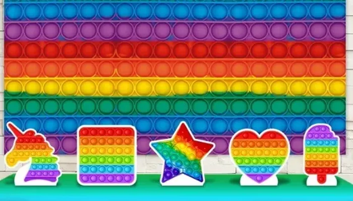 Coleção de Brinquedo De Silicone Anti Stress Sensorial Pop It