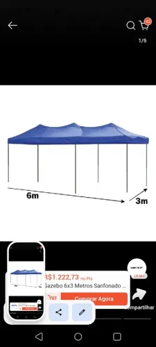 Vendo tenda nunca usada 