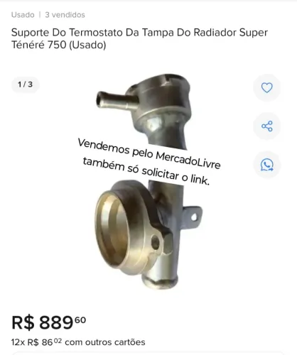 Suporte do termostato Super Ténéré 750