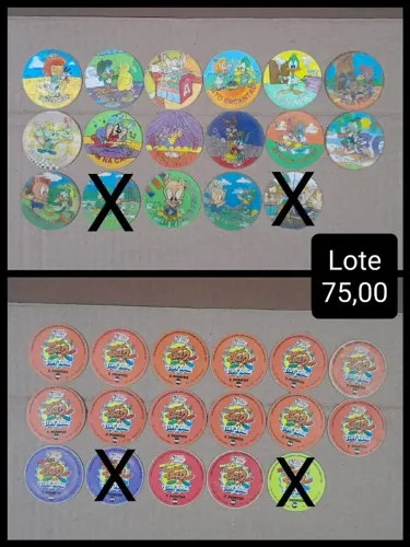 Lote tazos Tiny Toon dos anos 90 Elma Chips
