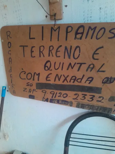 Limpeza de terreno e demais serviços