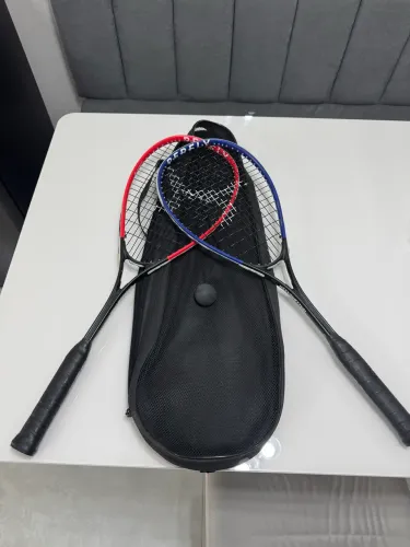 Kit Raquete Squash - 2 Raquetes, bolinha e bag