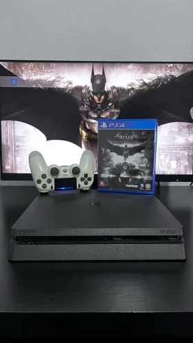Ps4 Slim Completo Em Ótimo Estado + Jogo De Brinde 
