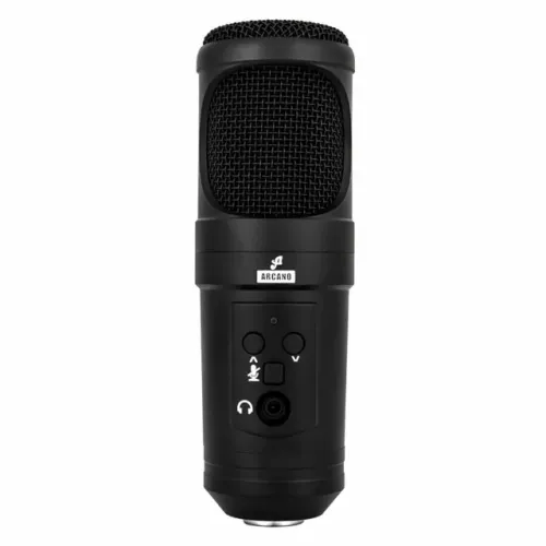 Microfone condensador USB com fio Arcano AM-BLACK-1