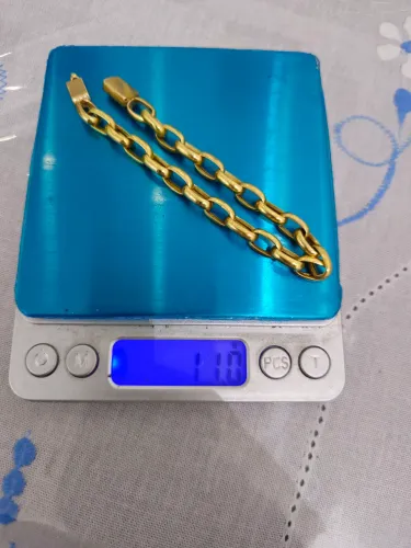 Pulseira de ouro 18k com 11 gr e 22cm