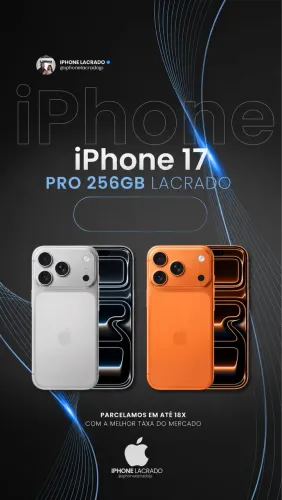 17 Pro 256GB lacrado! Silver