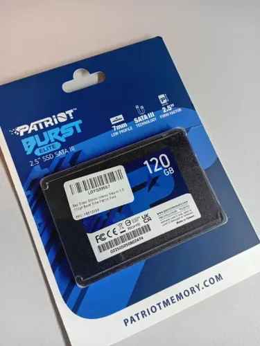 SSD Disco Sólido Interno Sata III 2,5" 120GB Burst Elite Patriot Para Computador Notebook