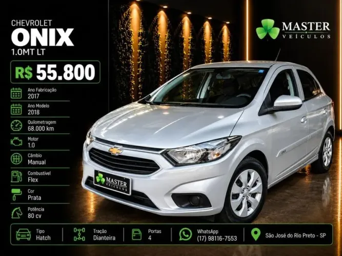Chevrolet Onix Hatch LT 1.0 8V Flex Mec. 4P 2018