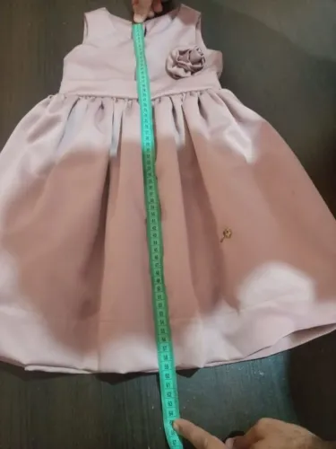 Vestido Festa Rosê infantil para 2 e 3 anos