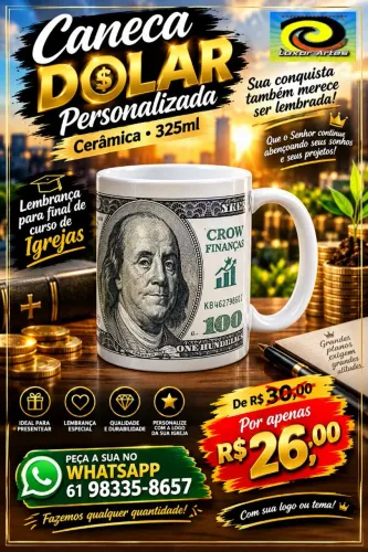 Caneca personalizada do seu jeito.