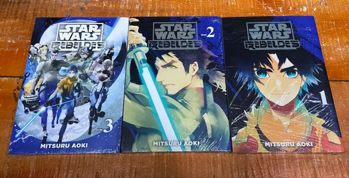 Mangás Star Wars Rebeldes - Vol. 1,2 e 3 - Panini - Mitsuru Aoki