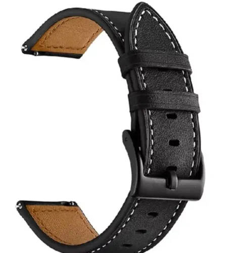 Pulseira de couro universal para relogio largura 22mm