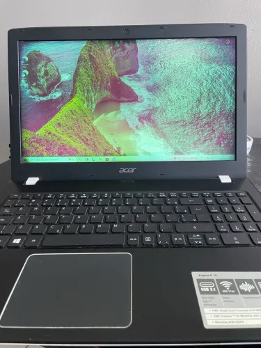Notebook Acer Aspire E15 AMD com defeito