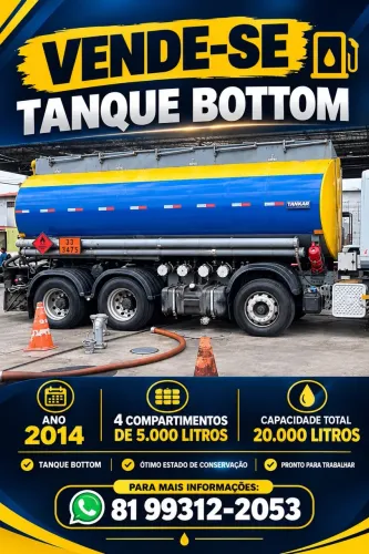 Tanque botom de 20 mil litros 4 compartimentos de 5000