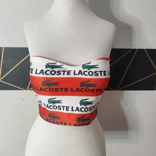 Cropped Lacoste tomara que caia