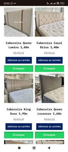 Cabeceira de cama solteiro casa Queen king sob encomenda cores variadas vários modelos