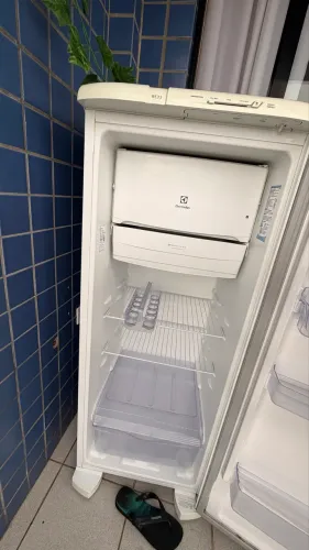 Geladeira Com 01 Porta Cycle Defrost 240L Re31 120V Branca - Electrolux - Usada